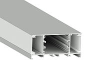 Профиль алюминиевый анодированный LEDUA АЛ-39 + рассеиватель для LED ленты подвесной/накладной 2 м