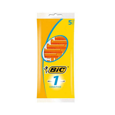Станок BIC Класик Sensitiv жовтий 1 лезо 5 шт