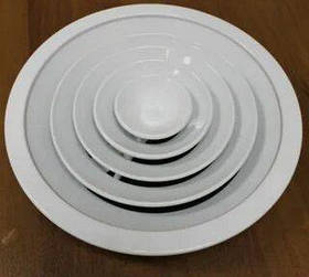 Дифузор круглий стельовий алюмінієвий ф 150, 200, 250, 300, 350 мм