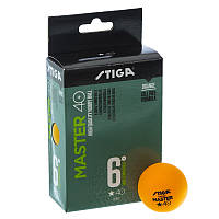 Набір м'ячів для настільного тенісу 6 штук STIGA MASTER 1* 40+ SGA-1112230306 помаранчевий