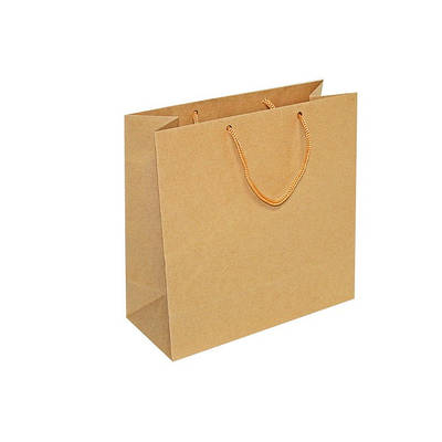 Крафтовий подарунковий пакет із ручками 23х23 см арт. 6251 (10шт)