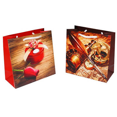 Пакет паперовий подарунковий 16х16 см Асорті арт. 6252 (10шт)