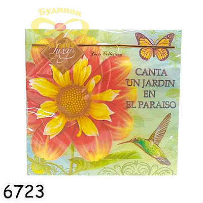 Серветка Luxy Колібрі в саду 18 шт тришарова