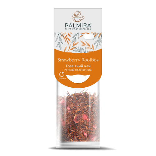 Трав'яний чай (Strawberry Rooibos) Palmira "Ройбуш полуничний" - 10 шт.