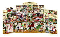 Адвент календарь триптих Spiegelburg "Рождественский магазин"