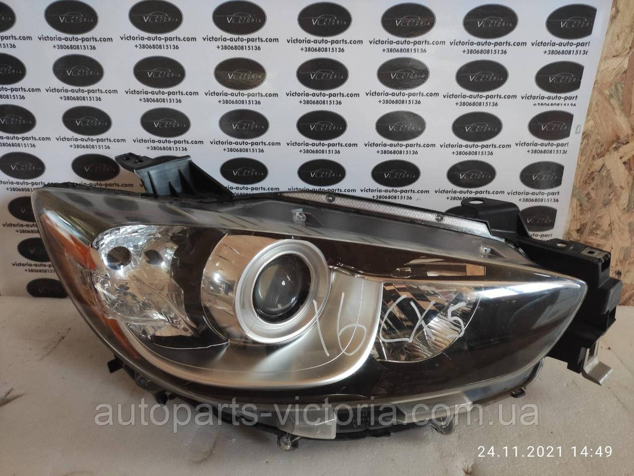 Фара права Mazda KJ0151030 CX5 2012-2015 США вживана, фото 1