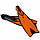 Ласты SportVida SV-DN0006-XXL Size 46-47 Black/Orange, фото 3