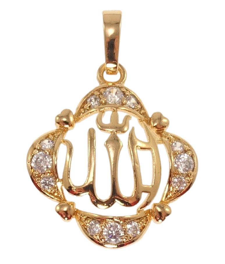 Кулон Xuping Позолота 18K "Напис Аллах" для ланцюжка до 6мм