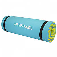 Коврик туристичний (каремат) SportVida XPE 1 см SV-EZ0003 Blue/Yellow