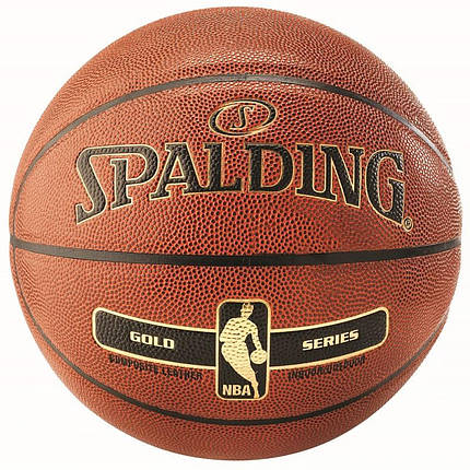М'яч баскетбольний Spalding NBA Gold IN/OUT Size 7, фото 2