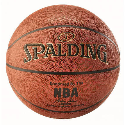 М'яч баскетбольний Spalding NBA Gold IN/OUT Size 7, фото 2