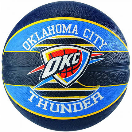 М'яч баскетбольний Spalding NBA Team OC Thunder Size 7, фото 2