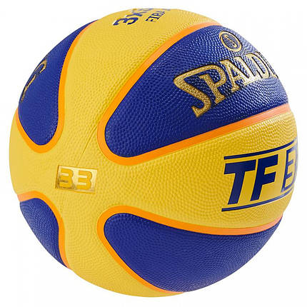 М'яч баскетбольний Spalding TF-33 Outdoor FIBA Size 6, фото 2