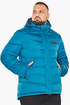 Бірюзова куртка на блискавці чоловіча модель 49768 50 (L), фото 3