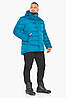 Бірюзова куртка на блискавці чоловіча модель 49768 50 (L), фото 2