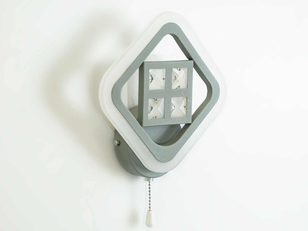Прикроватный светодиодный светильник-бра для чтения, цвет серый, 21W A8190-1GR-LS - фото 2 - id-p1521489363