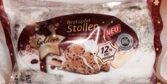 Кекс з Запеченим Яблуком Різдвяний Голдора Stollen Bratapfel Goldora 200 г Німеччина