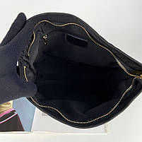 Жіноча шкіряна сумка шоппер на плече на блискавці c написом Fashion Polina & Eiterou, фото 10