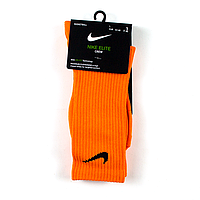 Високі спортивні шкарпетки nike elite жовтогарячий футбольні баскетбольні шкарпетки