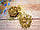 Наповнювач, пайєтки, "ЗІРОЧКА", d 3 мм, колір ЗОЛОТО з переливом, 10 грамів, фото 2