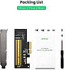 Картка розширення для ПК адаптер Ugreen M.2 NVME to PCI Express 3.0 x4 чорний (CM302), фото 5