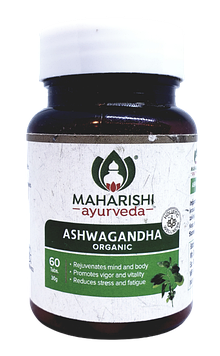 Organic Ashwagandha, Ашваганда, Ашвагандха Органічна 60 таб