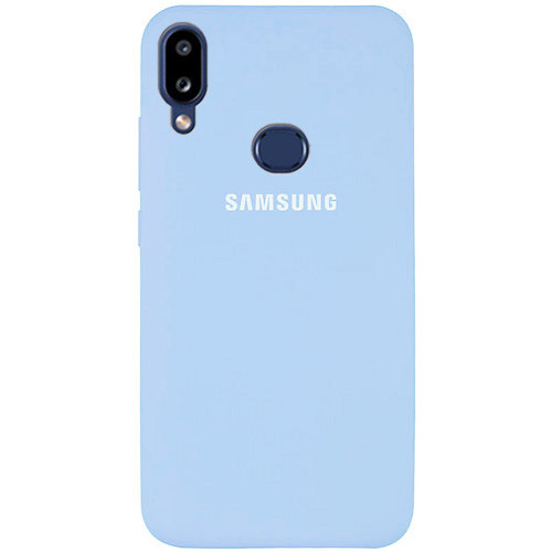 Чохол Silicone case для Samsung Premium A10s Lilac Cream (11) блакитний, фото 1