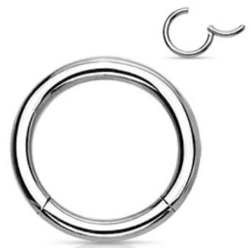 Кликер кольцо сережка пирсинг в нос, губу, хрящ уха - фото 9 - id-p1521532296