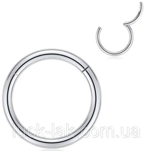 Кликер кольцо сережка пирсинг в нос, губу, хрящ уха - фото 1 - id-p1558868990