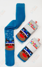 Колготки дитячі махра Новорічний олень (92-98)