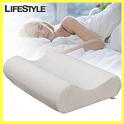 Ортопедична подушка з ефектом пам'яті Memory Foam Pillow / Ортопедична подушка для шиї