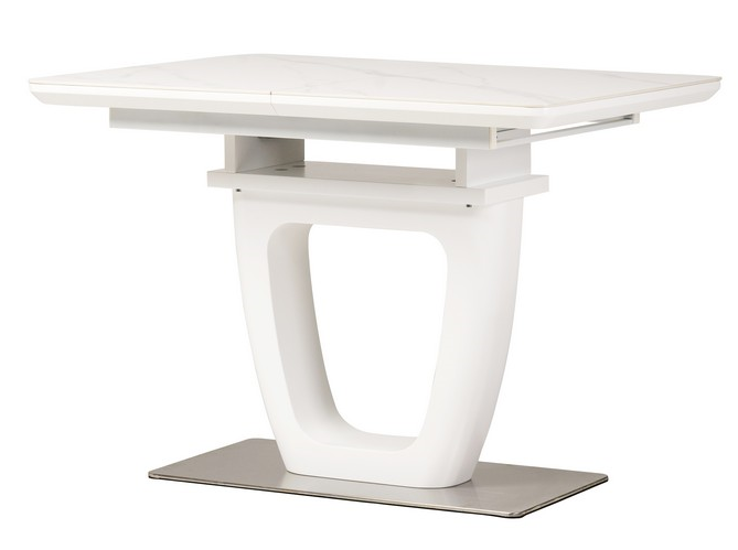 ТМL-860-1 стіл розкладний 110/150 кераміка білий мармур TM Vetro Mebel