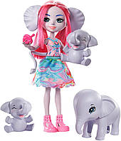 Кукла Семья Слоненка Эсмеральды Enchantimals Family Toy Set, Esmeralda Elephant Doll GTM30