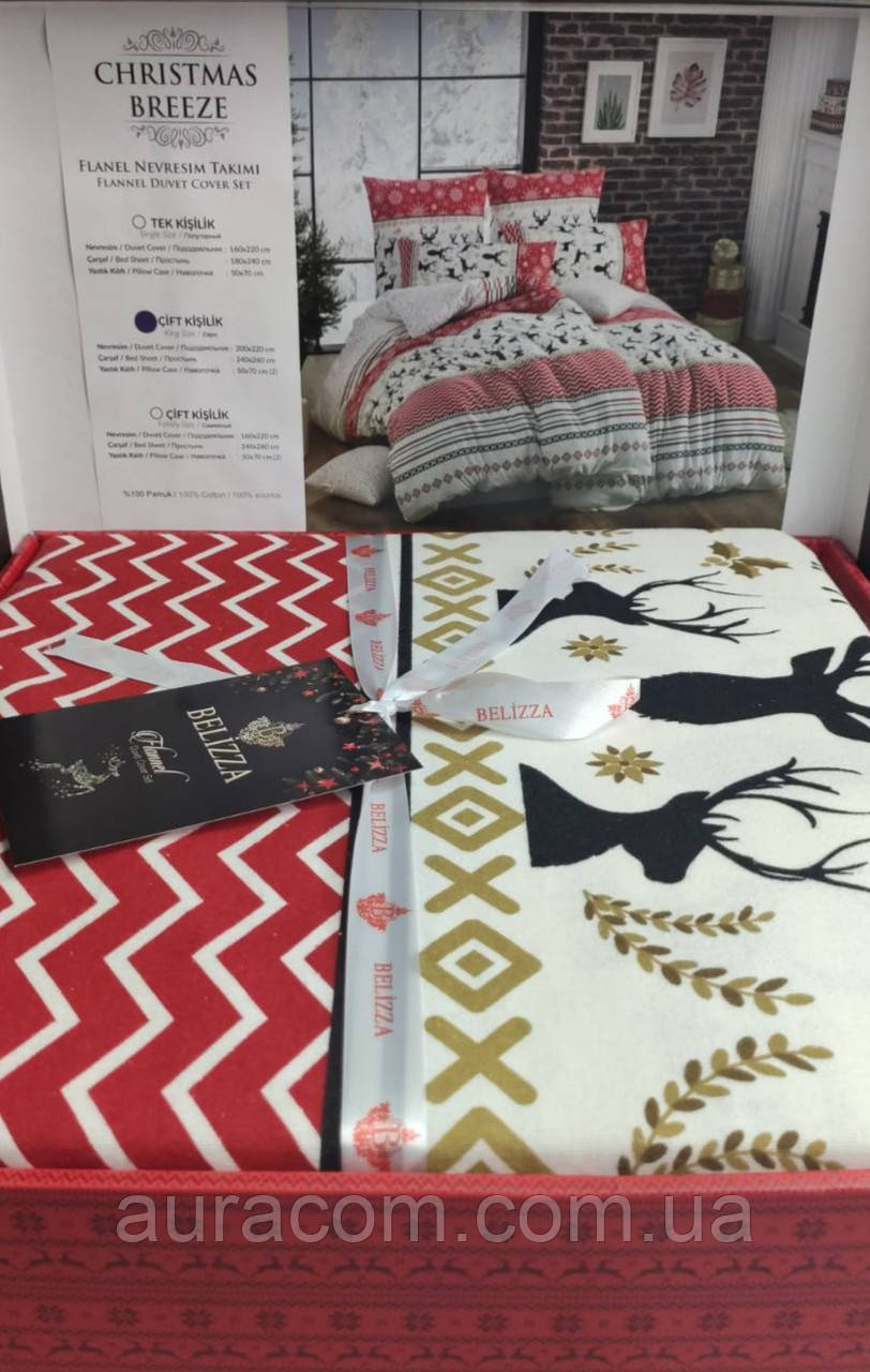 Постільна білизна з фланелі, сімейний розмір, Belizza, Туреччина, фото 1