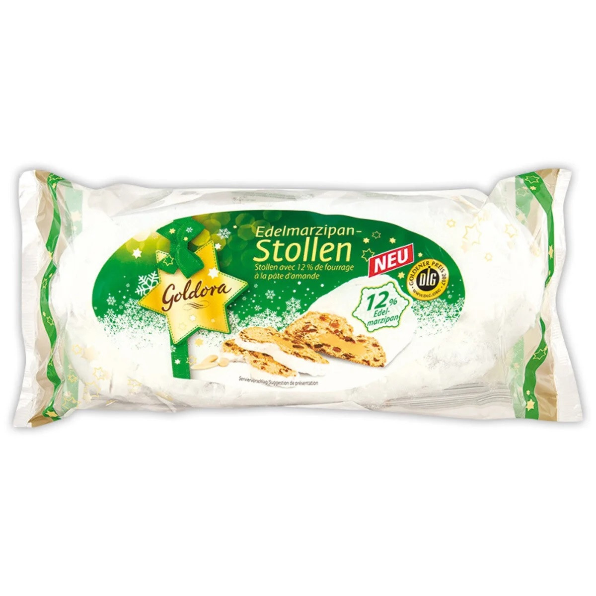 Кекс з Марципаном Голдора Різдвяний Stollen Edelmarzipan Goldora 200 г Німеччина