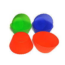 Силіконові формочки MagicKitchen №363 для кексів та мафінів набір 6 шт