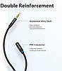 AUX аудіо кабель подовжувач Vention 4 pin Audio 3.5 мм Metal Type 5 м Black (BHBBJ), фото 7