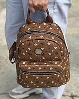 Жіночий брендовий рюкзак David Jones Девід Джонс у кольорах, міський рюкзак, рюкзак із принтом Коричневий