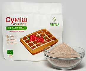Суміш для випічки органічна з полуницею TM Ahimsa 500 г, фото 2