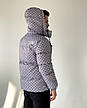 Чоловіча куртка The north face Gucci TNF пуховик сірий розміри L, фото 8