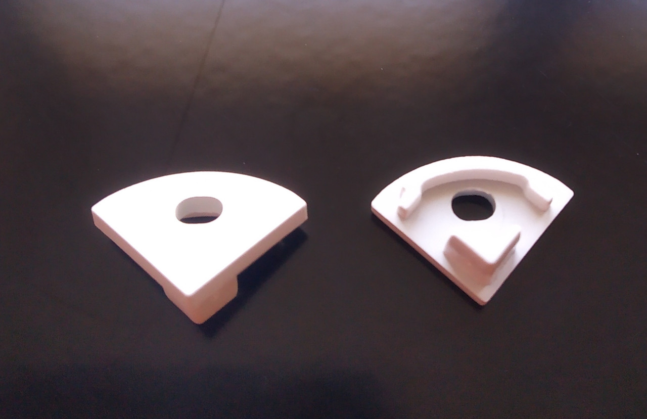 Торцева (бічна) заглушка LEDTech для кутового алюмінієвого профілю LT-601с 13*13мм