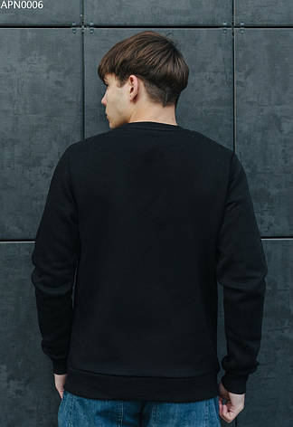 Свитшот мужской осень/зима Staff black basic fleece чёрный APN0006 XS, 44, фото 2