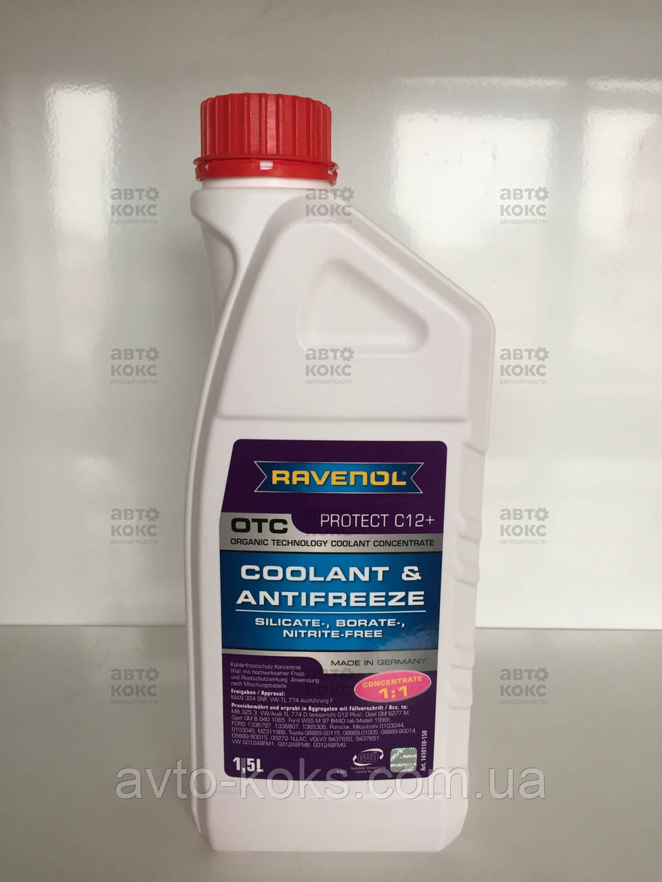 Концентрат охолоджувальної рідини (червоний) Ravenol OTC G12+ 1.5L