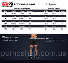 Чоловічі спортивні шорти Gorilla Wear Reydon Mesh Shorts Army Green XXL, фото 3