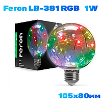 Светодиодная лампа Feron LB-381 1W E27 RGB