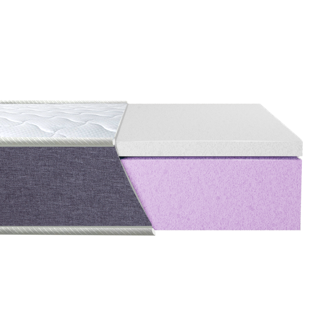 Матрац зима літо з різною жорсткістю з піною AiryFoam EuroSleep Twin Latex 70x190