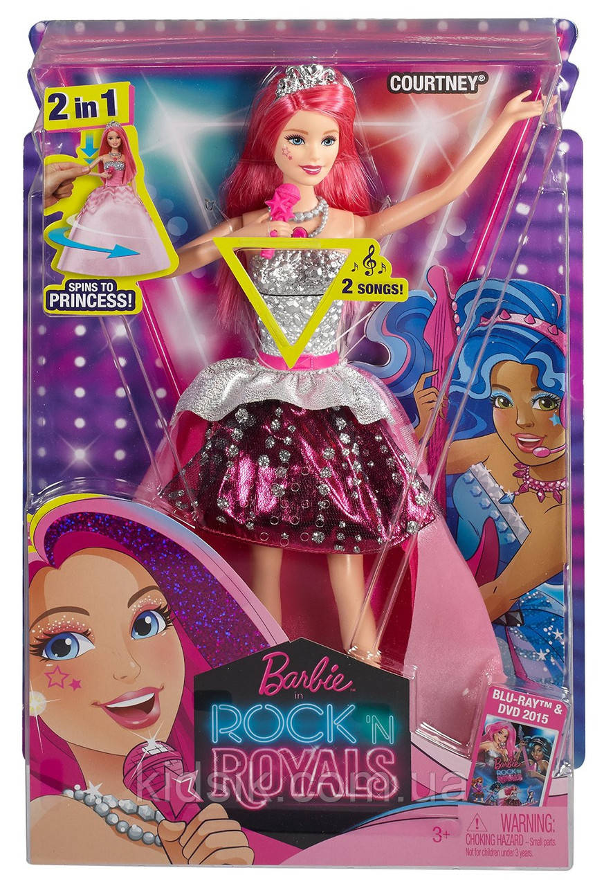 Кукла Barbie in Rock 'N Кортни из м/ф "Барби: Рок-принцесса" (CMR97 ...