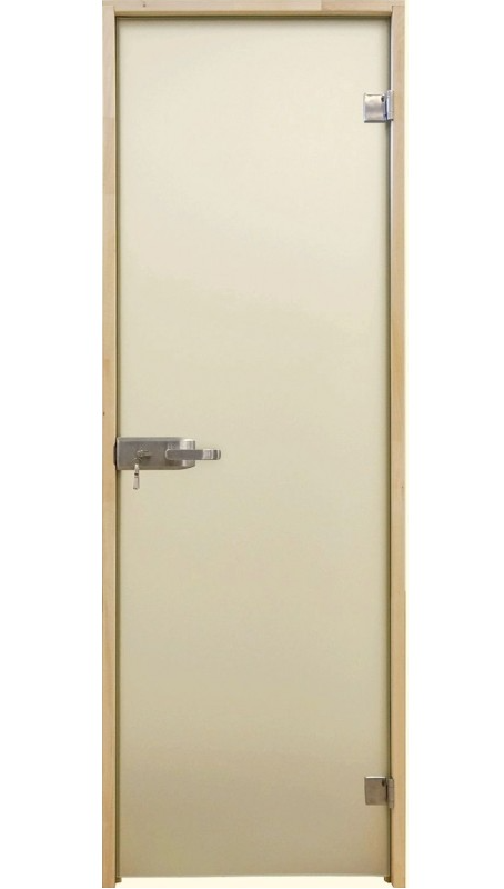 Скляна двері міжкімнатні Tesli Aqua White Sateen 700х2000 мм загартоване скло не прозора