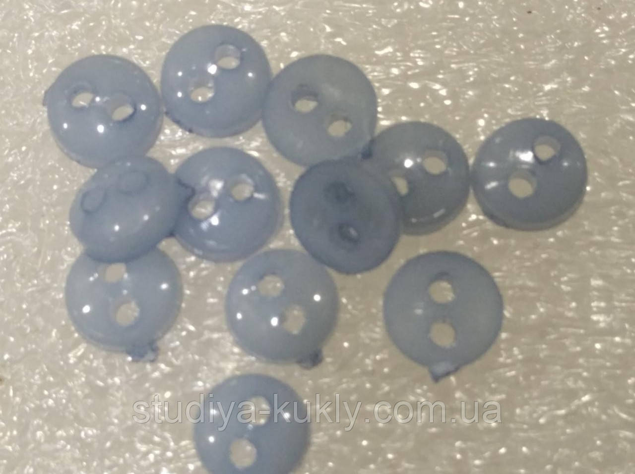 Гудзик для ляльок міні 6 мм. Синій, № 6.3, фото 1