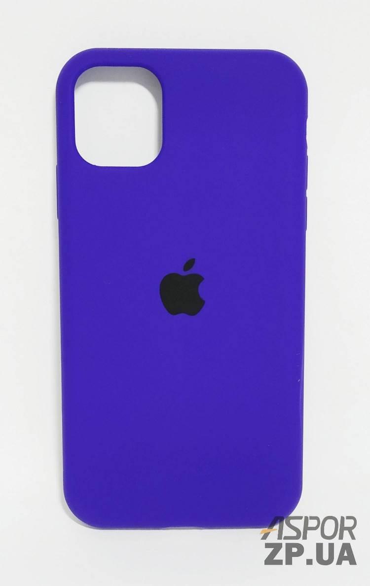 Чохол iPhone XS- Silicone Case Full Cover пурпурний, фото 1